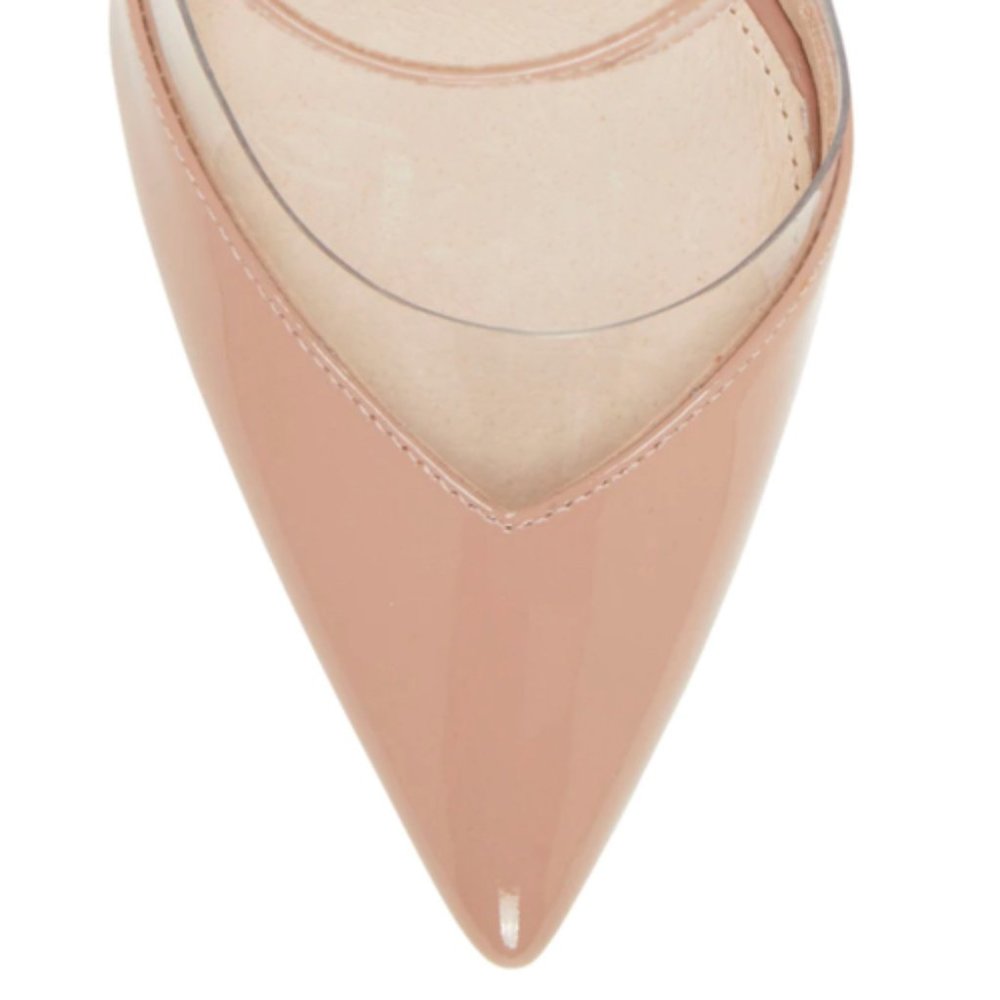 NIB LOUISE ET CIE Rose Petal Patent Leather Mule - Picture 8 of 8